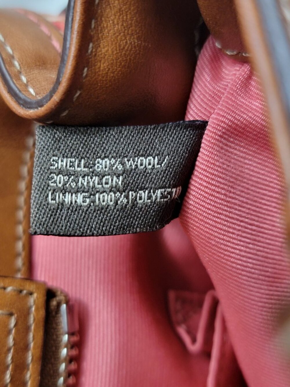 Coach Hampton Tweed Satchel Rose Herringbone Wool Leather Trim Bag Vintage F1121 - Picture 9 of 15